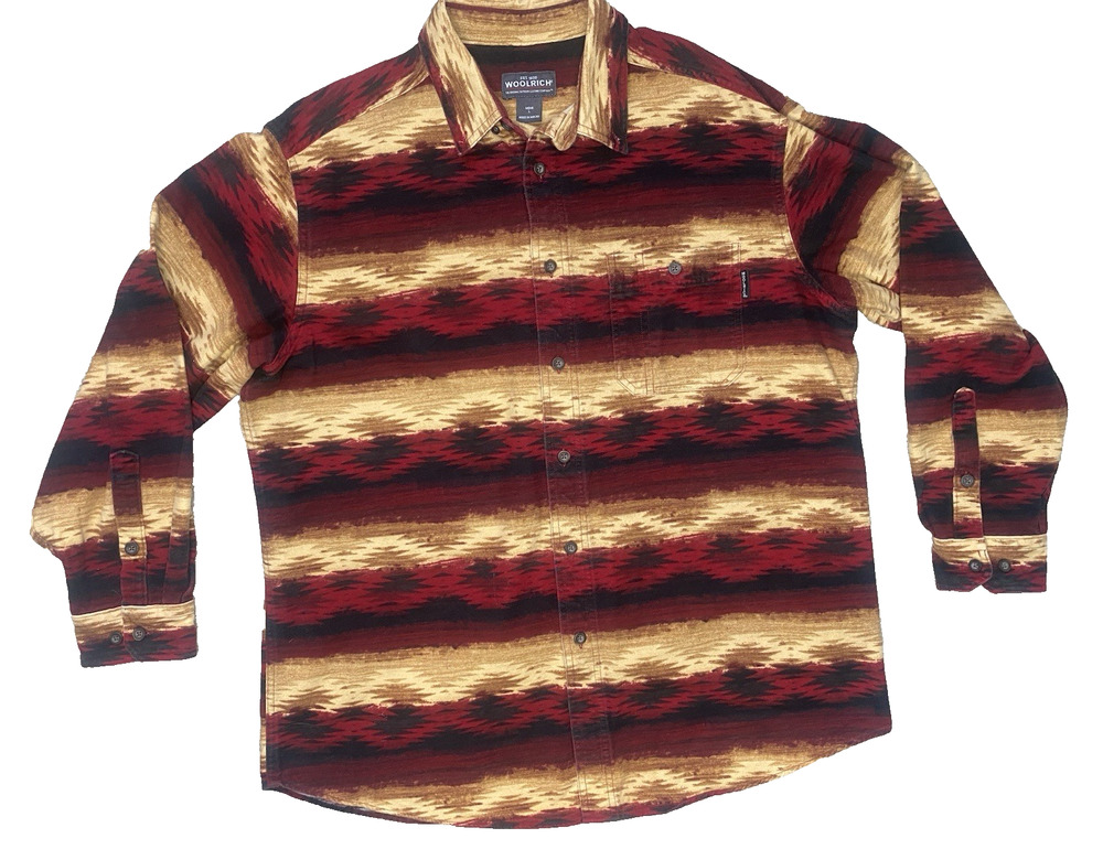 Woolrich Shirt Mens Size Large Country Ruby Navajo Blanket Western Long Sleeve